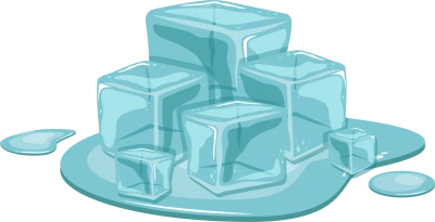 Melting Ice Cubes Transparent Background