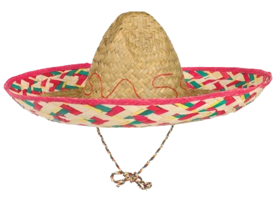 Mexican Sombrero Straw Hat Clipart