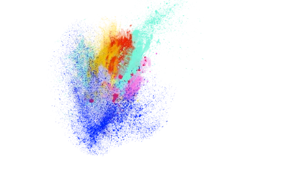 Colorful Paint Splash Explosion PNG Image