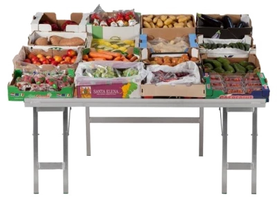 Folding Table Fresh Produce Boxes Free PNG