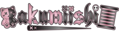 Bakumiishi Pink Black Text Logo Transparent Background