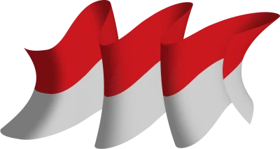 Indonesia Flag Waving PNG Image