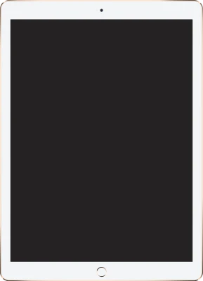 iPad Tablet Blank Screen Transparent Background