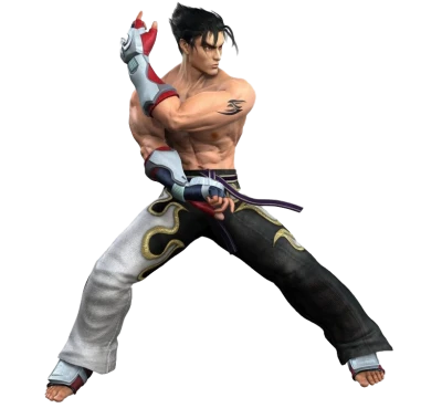 Jin Kazama Tekken Fighting Stance Transparent Background