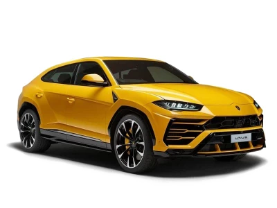 Yellow Lamborghini Urus SUV Free PNG