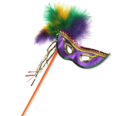 Purple Mardi Gras Masquerade Mask Transparent Background