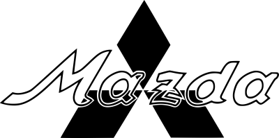 Mazda Black Outline Car Logo PNG Image