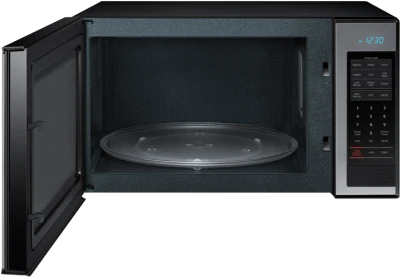 Samsung Black Microwave Oven Open Door Free PNG