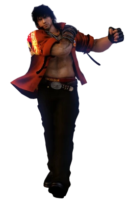 Miguel Caballero Rojo Tekken Game Render Transparent Background