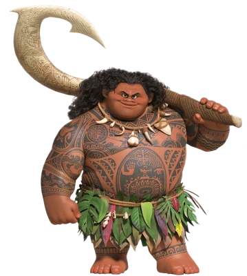 Maui Demigod Moana Disney Character Free PNG