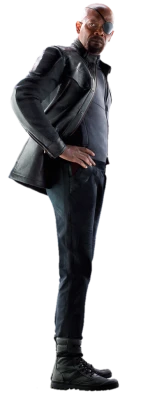 Nick Fury Avengers Full Body Character Transparent Background