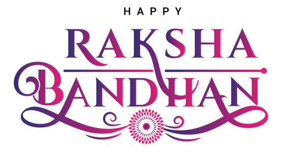 Happy Raksha Bandhan Text PNG – Transparent Festival Greeting 2