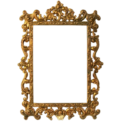 Ornate Antique Gold Picture Frame Clipart