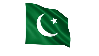 Pakistan National Waving Flag Clipart