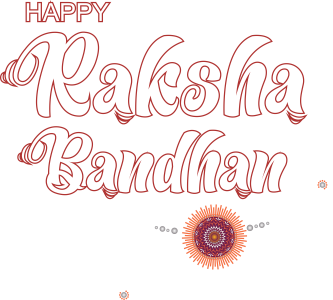 Happy Raksha Bandhan Text PNG – Transparent Festival Greeting 5