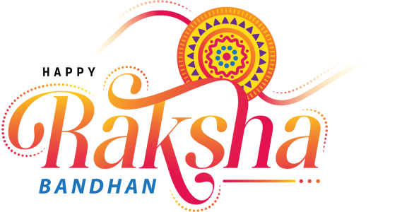 Happy Raksha Bandhan Text PNG – Transparent Festival Greeting 6