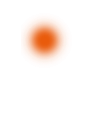 Orange Glowing Light Effect Dot PNG Image