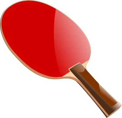 Red Table Tennis Ping Pong Paddle Free PNG