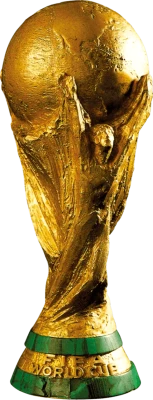 FIFA World Cup Gold Trophy Transparent Background