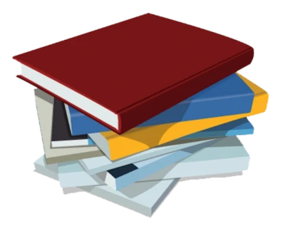 Stack of Colorful Hardcover Books PNG Image