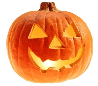 Glowing Carved Jack-O-Lantern Pumpkin PNG Image