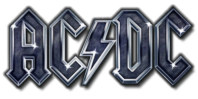 AC/DC Metallic Band Logo Free PNG