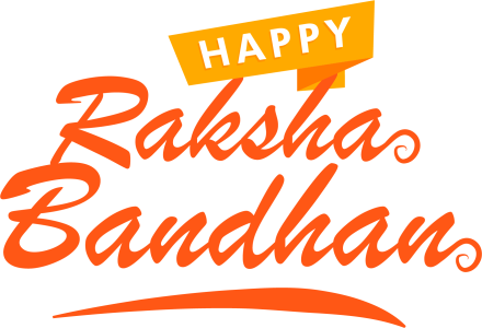 Happy Raksha Bandhan Text PNG – Transparent Festival Greeting 10
