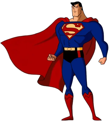 Animated Superman Cartoon Character Clipart