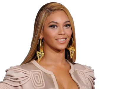 Beyonce Celebrity Portrait Free PNG