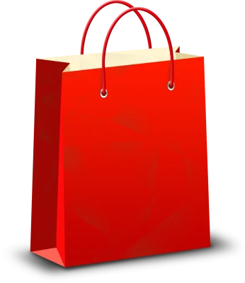 Red Paper Shopping Bag Free PNG