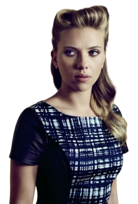 Scarlett Johansson Celebrity Portrait Free PNG