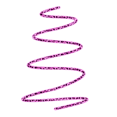 Pink Leopard Print Zigzag Line Clipart
