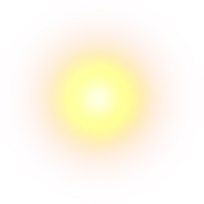 Glowing Yellow Sunburst Light Effect Free PNG