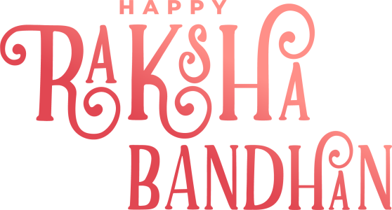 Happy Raksha Bandhan Text PNG – Transparent Festival Greeting 19