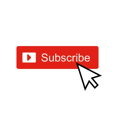 Red Subscribe Button with Cursor Free PNG