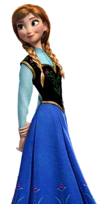 Princess Anna Frozen Animated Character Free PNG