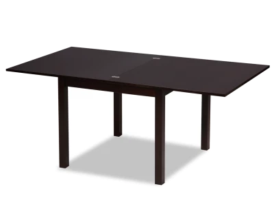 Dark Brown Extendable Wooden Dining Table Free PNG