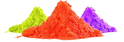 Colorful Holi Gulal Powder Piles Free PNG