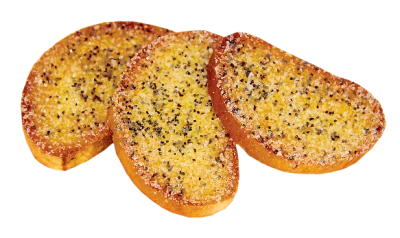 Baked Garlic Bread Bruschetta Slices Free PNG