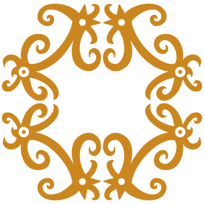 Golden Ornamental Floral Mandala Pattern Free PNG