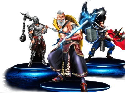 Fantasy RPG Character Figures Collage Free PNG