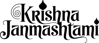 Krishna Janmashtami Text PNG – Transparent Festival Typography