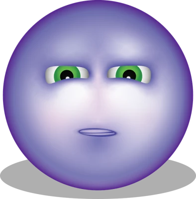 Purple Sick Disgusted Nausea Emoji Free PNG