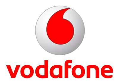 Vodafone Red 3D Brand Logo Free PNG