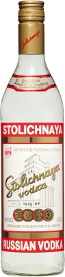 Stolichnaya Russian Vodka Glass Bottle Free PNG