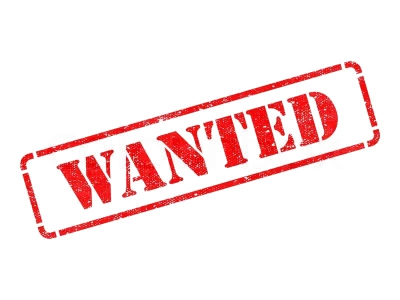 Red Wanted Grunge Rubber Stamp Free PNG