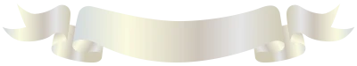 Elegant White Ribbon Banner Scroll Free PNG