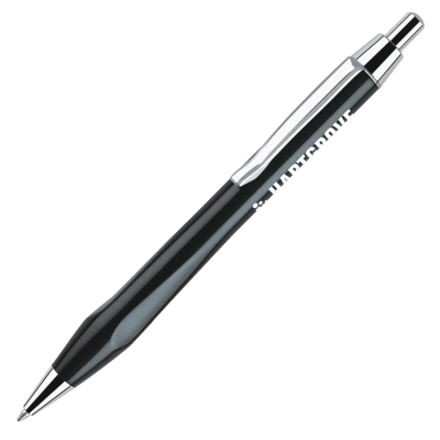 Black Metallic Ballpoint Pen Free PNG