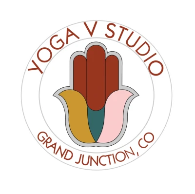 Yoga V Studio Hamsa Hand Logo Free PNG