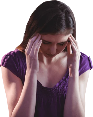 Woman Suffereing from Headache Migraine Clipart